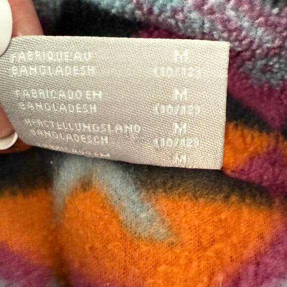 Columbia Kids Fleece Jacket Aztec Southwestern Print Zip Up Coat Size M 10/12 - Picture 5 of 9